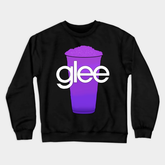 Glee Slushie Fanart Purple Crewneck Sweatshirt by senaeksi